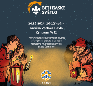 Přípravy na rozvoz Betlémského světla v Černošicích 1