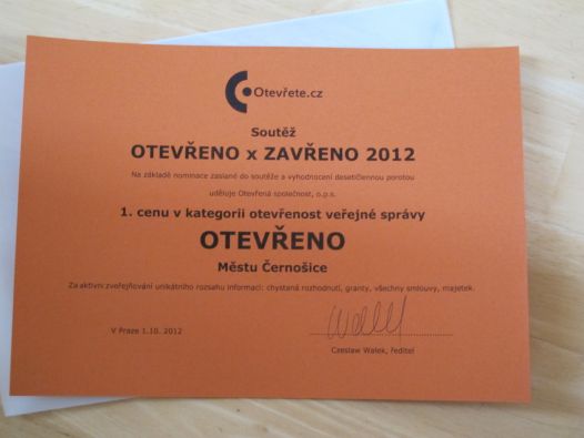 Černošice mají OTEVŘENO